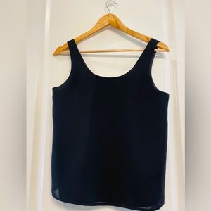 Adrianna Papell Evening Essex Crepe Tank Top Womens Size Small Black (161)